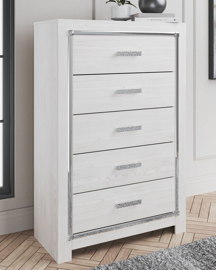 Altyra - Five Drawer Chest - White image 3