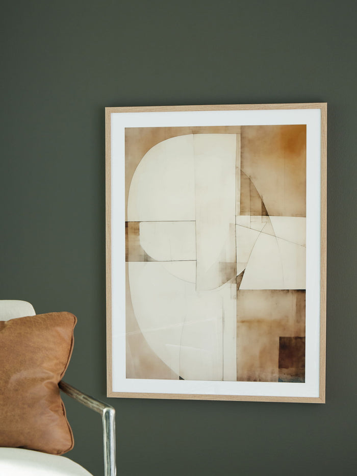 Corlain - Wall Art - Brown / Tan / White image 3