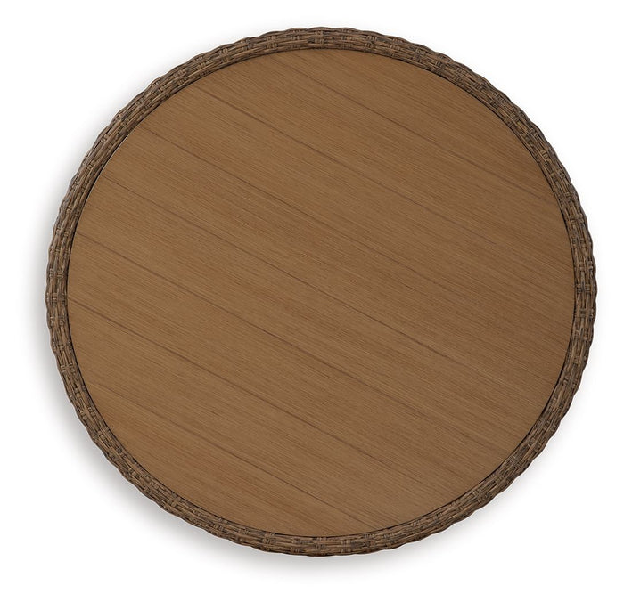 Double Point - Round Cocktail Table - Beige image 4