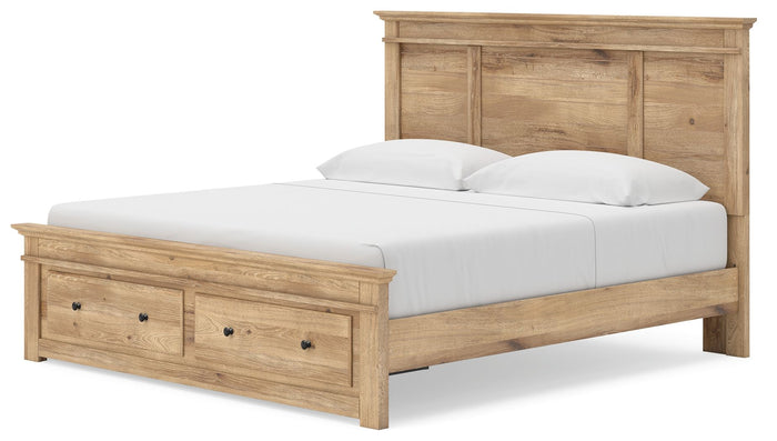 Makidern - Panel Storage Bed With Under Bed Storage Unit And Storage Footboard image 10