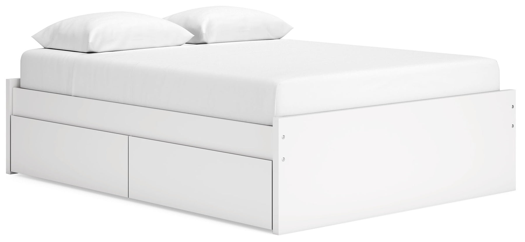 White / Queen / 2 Side Storage