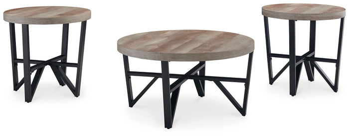 Deanlee - Occasional Table Set (Set of 3) - Grayish Brown / Black image 1