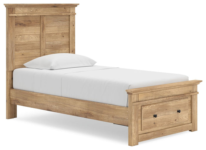 Makidern - Panel Storage Bed With Storage Footboard image 4