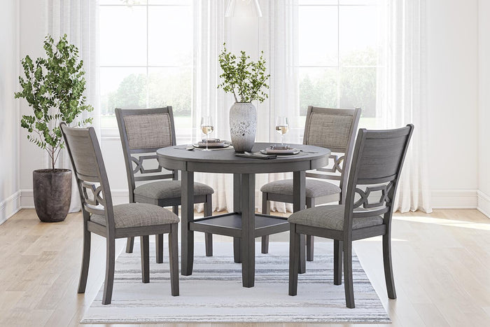 Wrenning - Dining Room Table Set (Set of 5) - Gray image 4