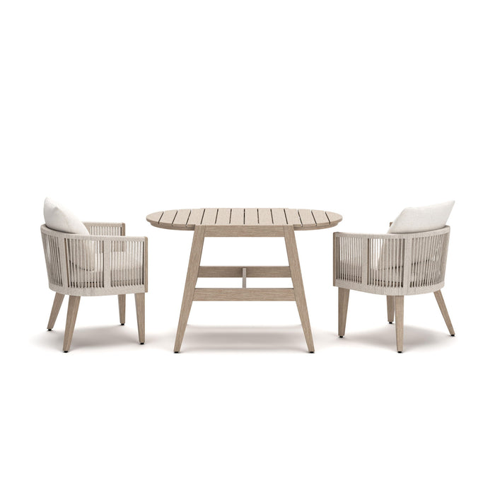Ivory Vine - Chairs With Cushion / Table Set (Set of 3) - Beige image 2