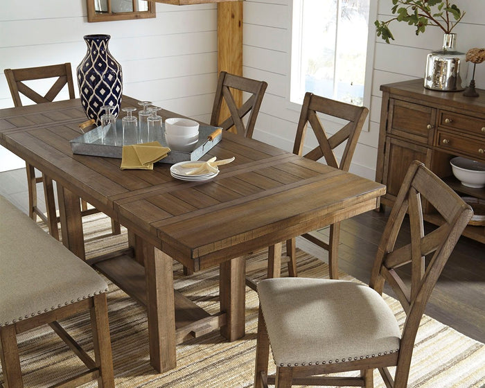 Moriville - Rectangular Dining Room Counter Extension Table - Grayish Brown image 3