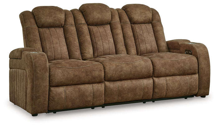Wolfridge - Power Reclining Sofa With Adj Headrest - Brindle image 1