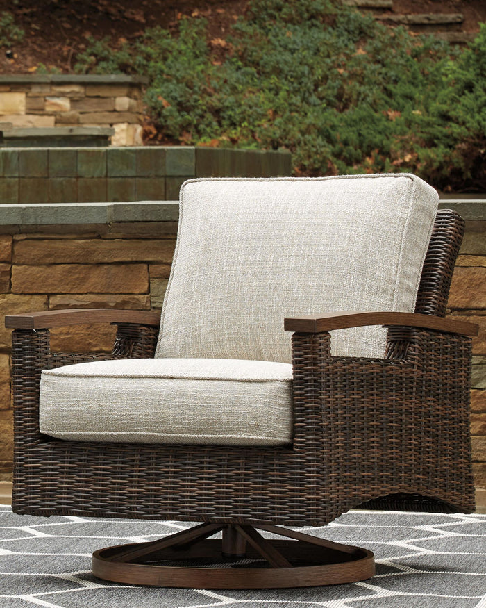 Paradise Trail - Swivel Lounge Chair (Set of 2) - Medium Brown image 3