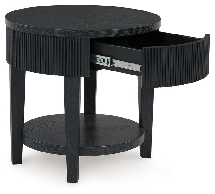 Marstream - Round End Table - Black image 3