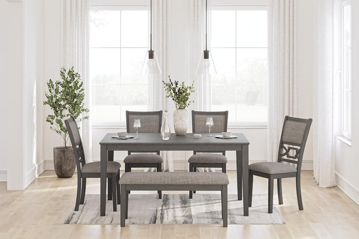 Wrenning - Dining Room Table Set (Set of 6) - Gray image 3