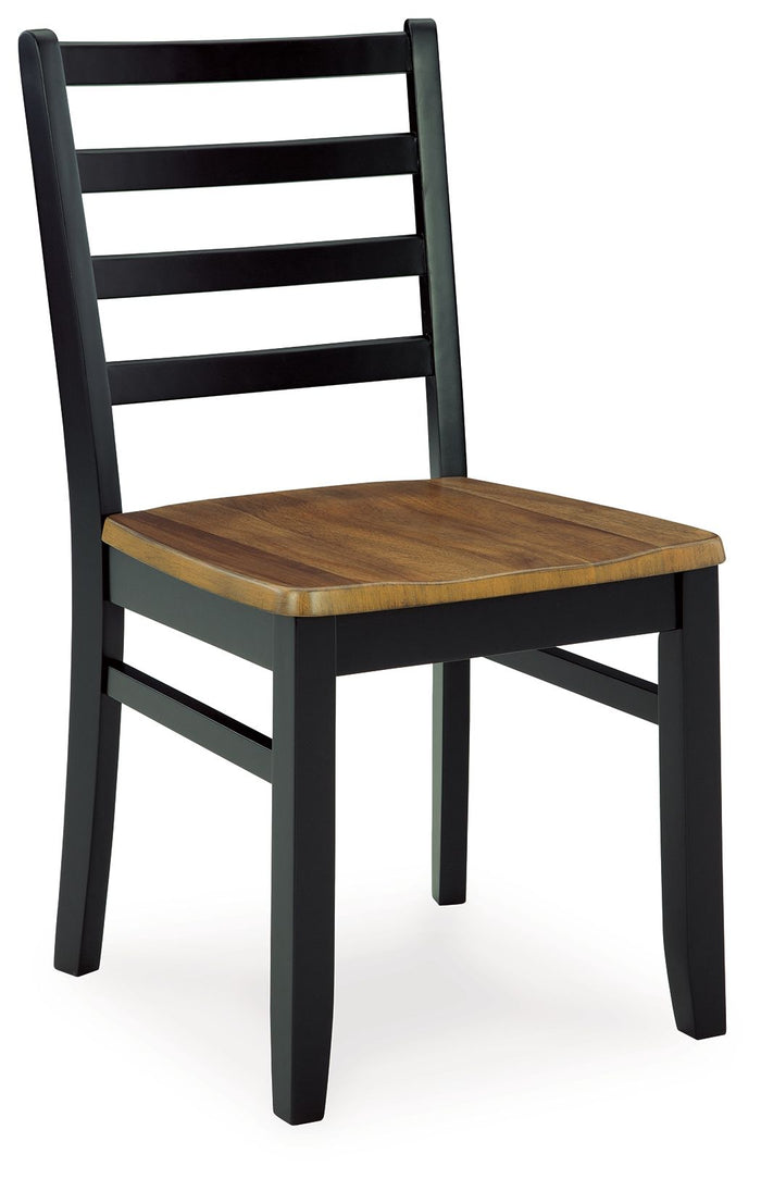 Blondon - Rectangular Drm Table Set (Set of 7) - Brown / Black image 3