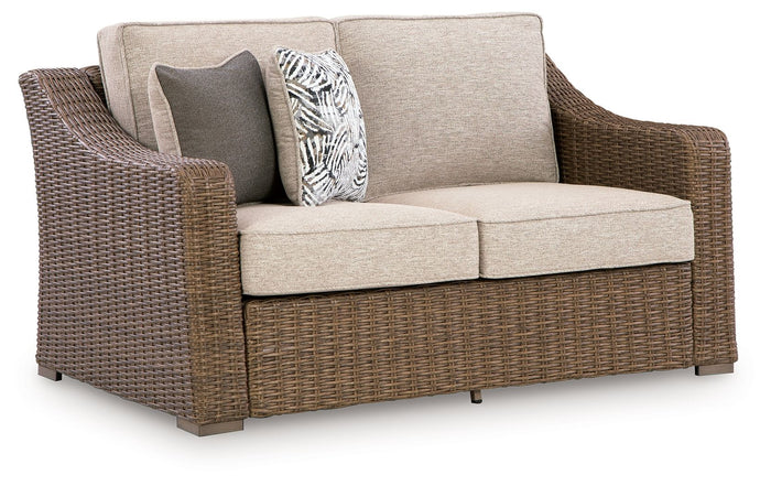Laguna Heights - Loveseat With Cushion - Beige image 1