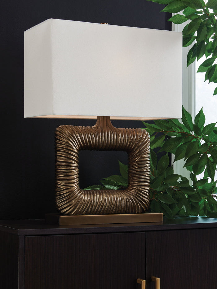 Garronby - Metal Table Lamp - Antique Brass Finish image 3