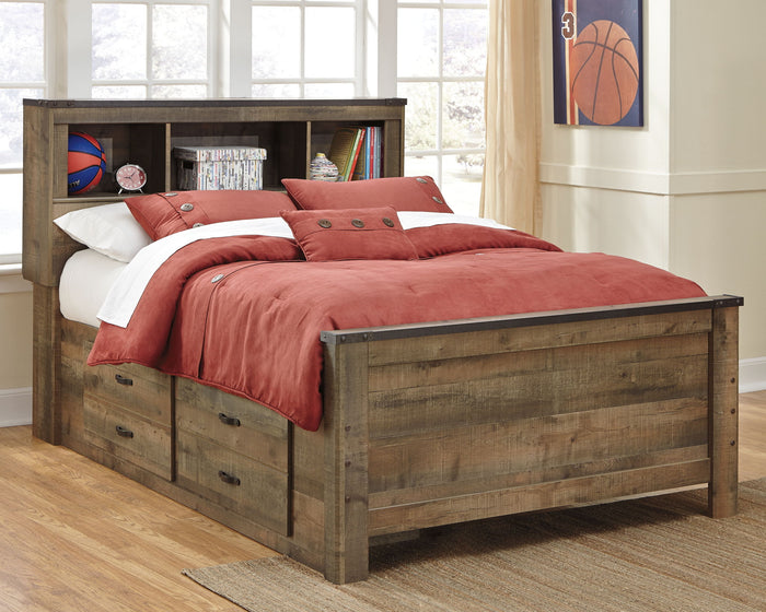 Trinell - Bookcase Storage Bed image 1