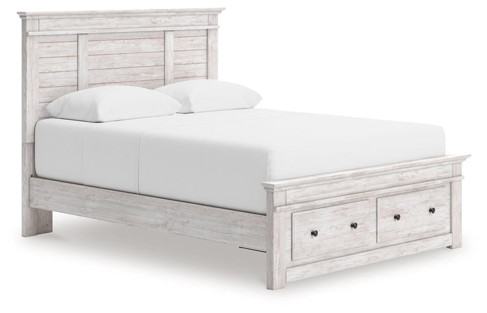 Makidern - Panel Storage Bed With Storage Footboard image 5