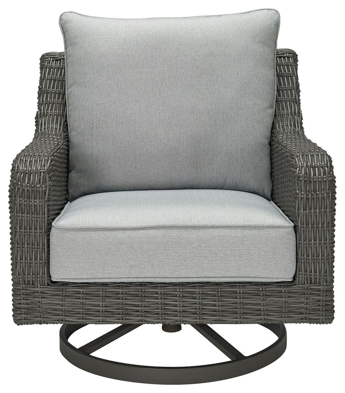 Elite Park - Swivel Lounge w/ Cushion - Gray image 3
