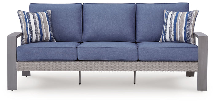 Half Moon Beach - Sofa With Cushion - Blue / Gray image 3