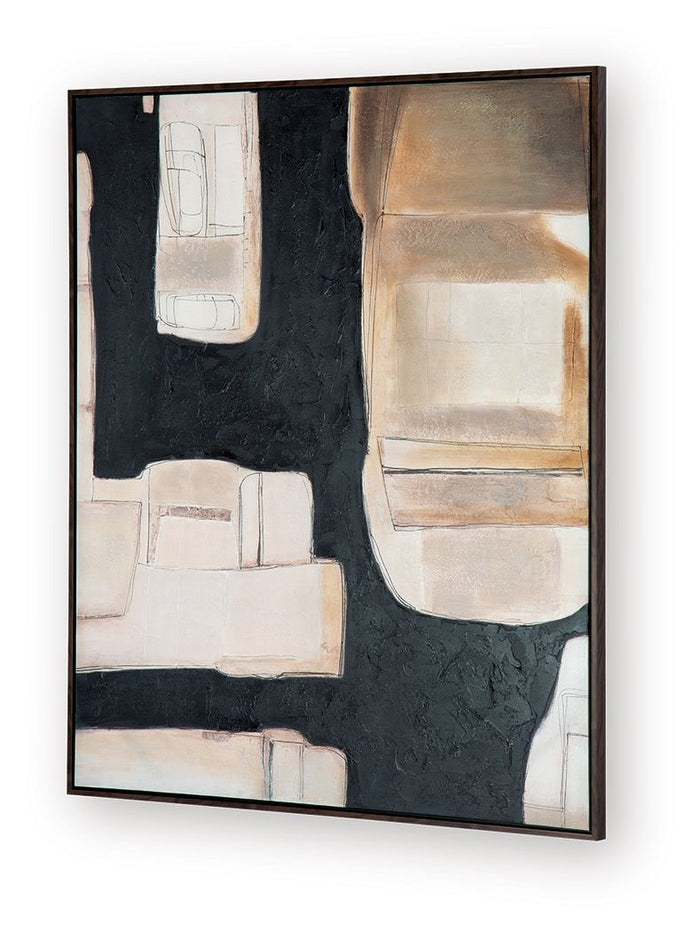 Feyville - Wall Art - Black / Brown / Cream image 3