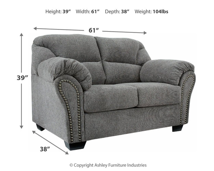 Allmaxx - Loveseat - Pewter image 3