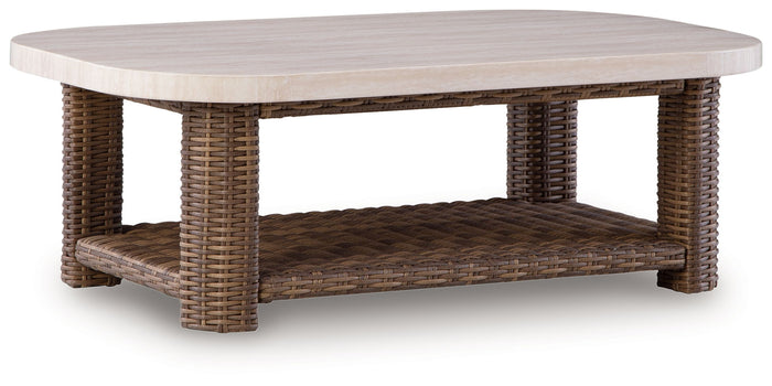 Dolan Creek - Rectangular Cocktail Table - Beige / Brown image 1