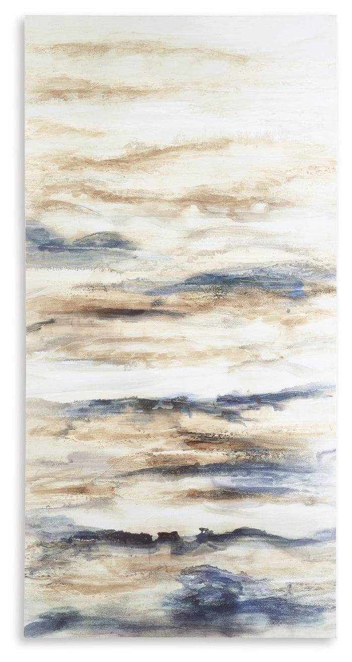 Joely - Wall Art - Blue / Tan image 1