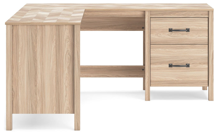 Battelle - 60" Home Office Desk With Return - Tan image 2