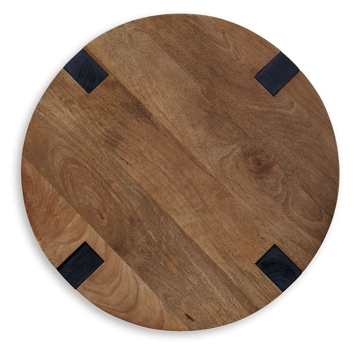Hanneforth - Round End Table - Brown image 3