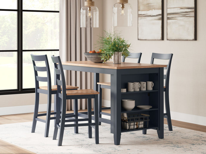 Gesthaven - Rectangular Dining Room Counter Set image 2