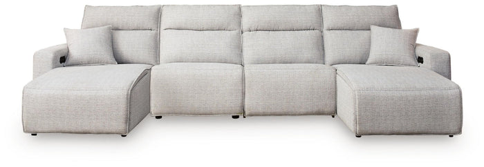 Modmax II - Reclining Sectional - Stone image 1