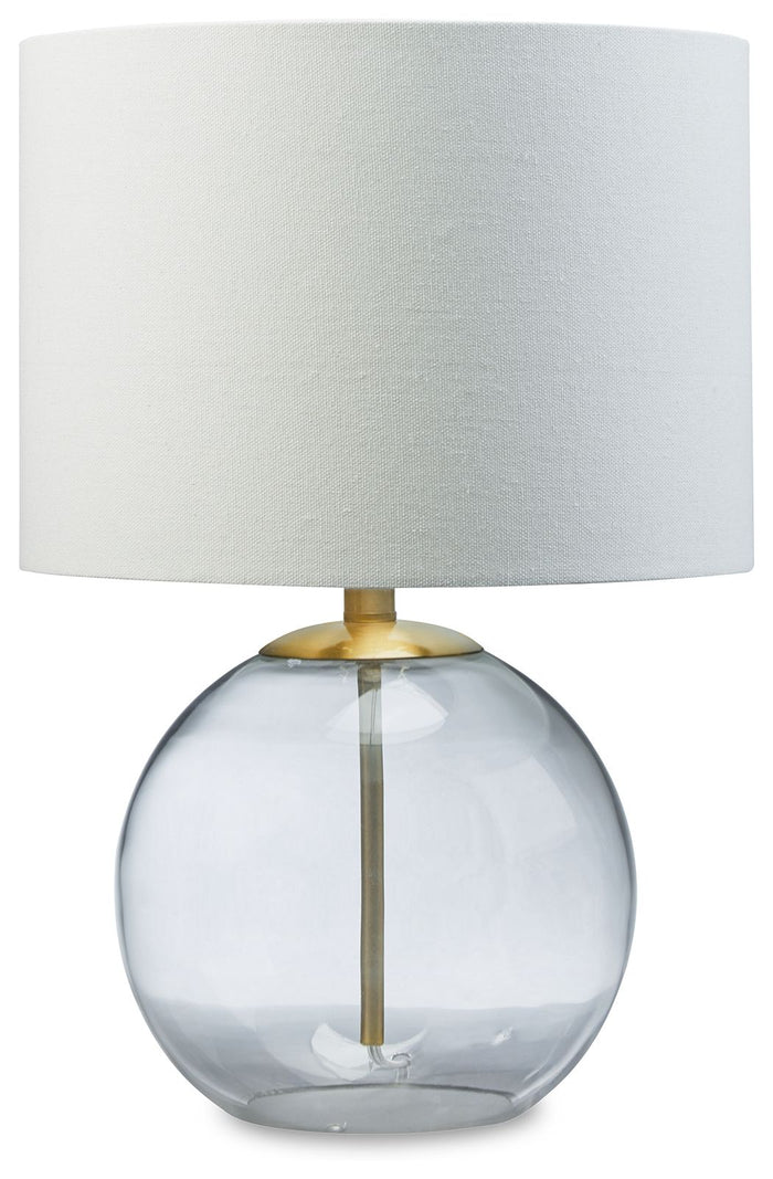 Samder - Glass Table Lamp  - White image 1