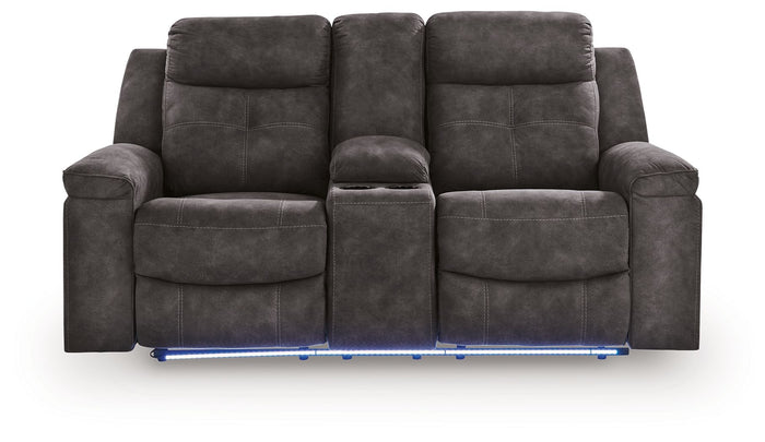 Brysonview - Double Reclining Loveseat With Console - Charcoal image 3