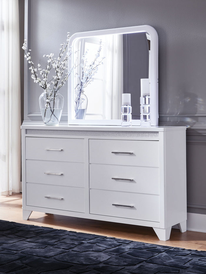 Jarlee - Dresser And Mirror - White image 3