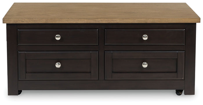 Drazmine - Lift Top Cocktail Table - Brown image 3