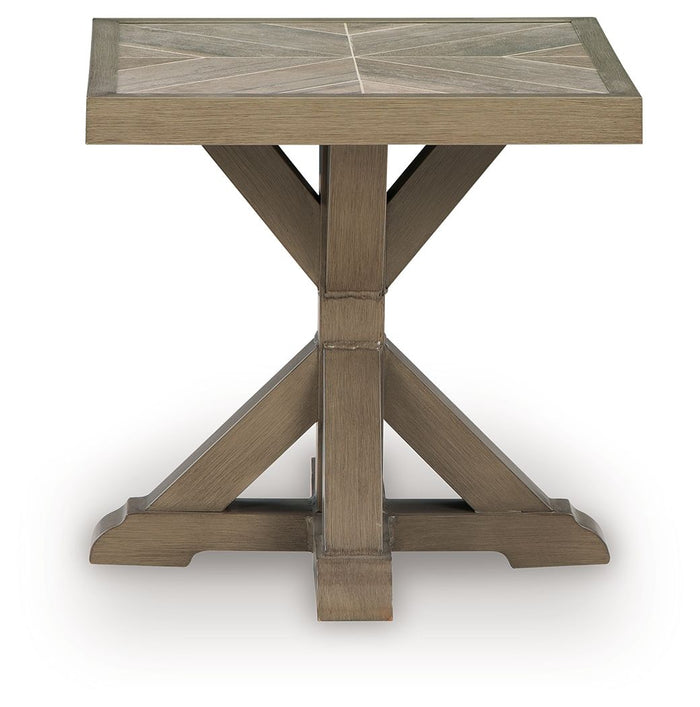 Laguna Heights - Square End Table - Beige image 4