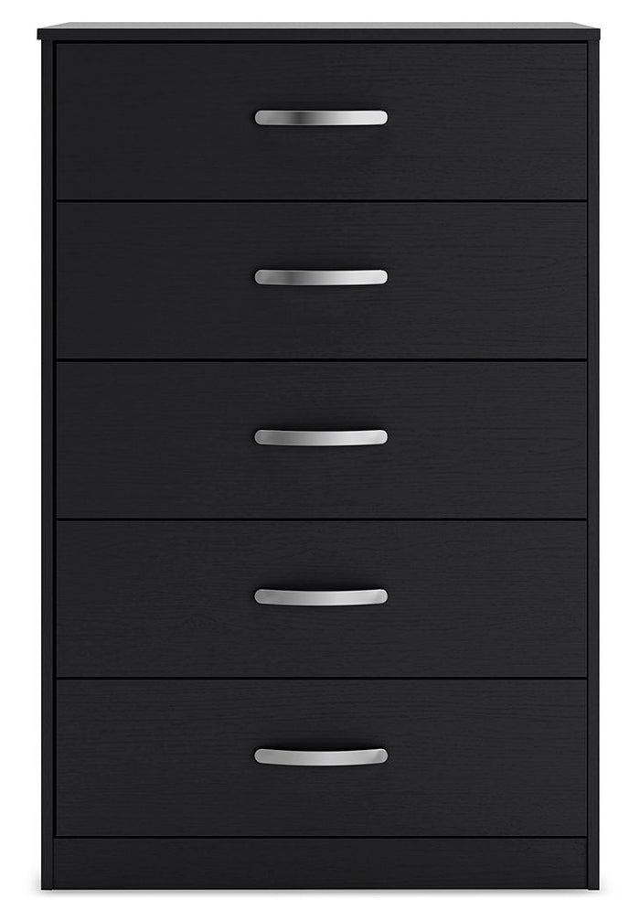 Finch - Five Drawer Chest - 46" Height - Black image 3