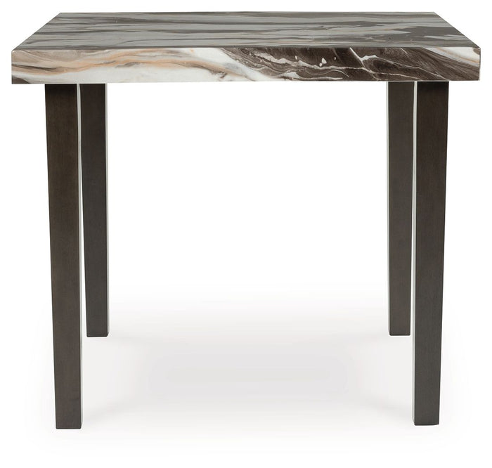Jeshina - Square Dining Room Counter Table - Dark Brown / Beige image 2