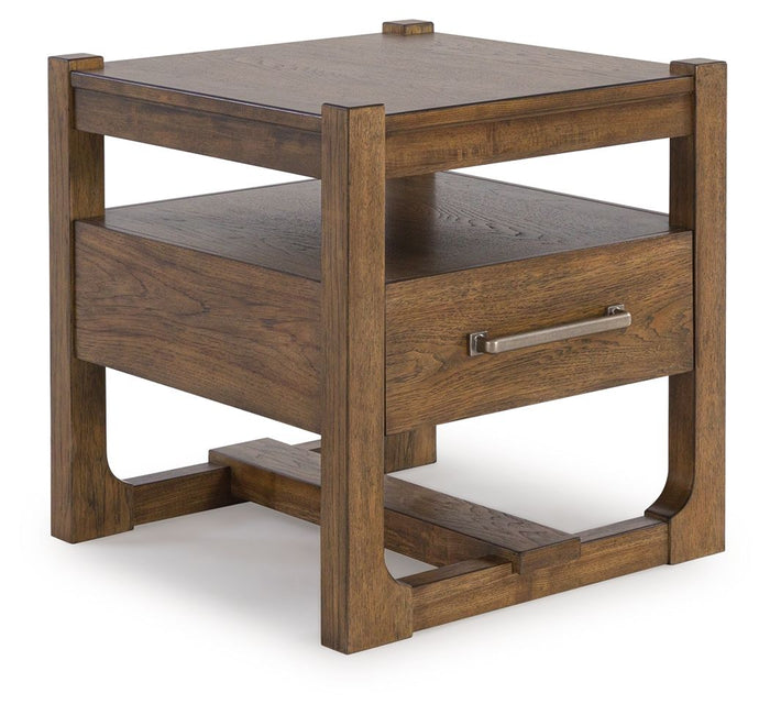 Cabalynn - Square End Table - Light Brown image 1