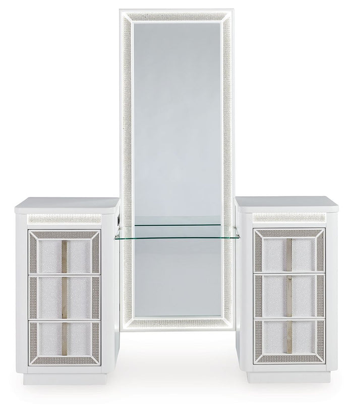 Chalanna - Vanity With Mirror - White image 3
