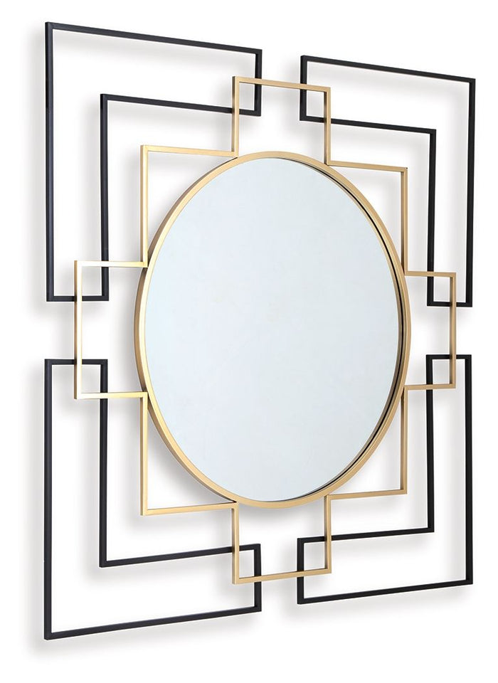 Oceanal - Accent Mirror - Black / Gold Finish image 2
