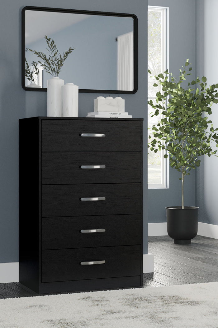 Finch - Five Drawer Chest - 46" Height - Black image 4