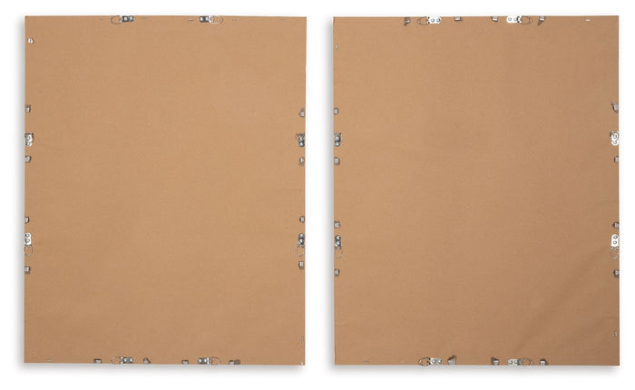 Holport - Wall Art Set (Set of 2) - Blue / White image 4
