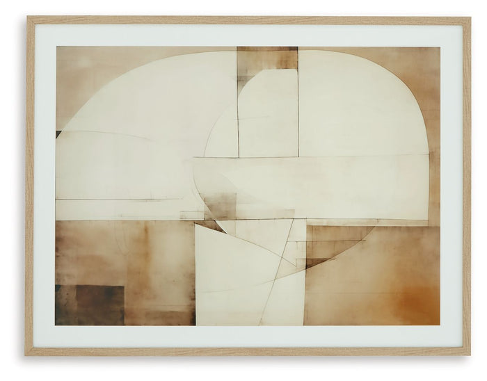 Corlain - Wall Art - Brown / Tan / White image 4