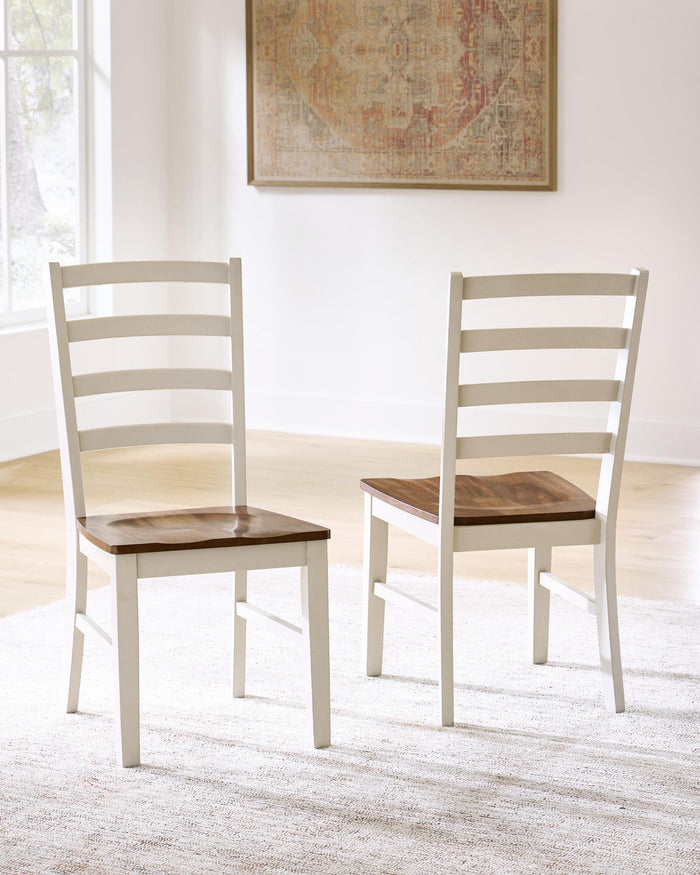 Brinfern - Dining Room Side Chair (Set of 2) - Brown / Antique White image 2