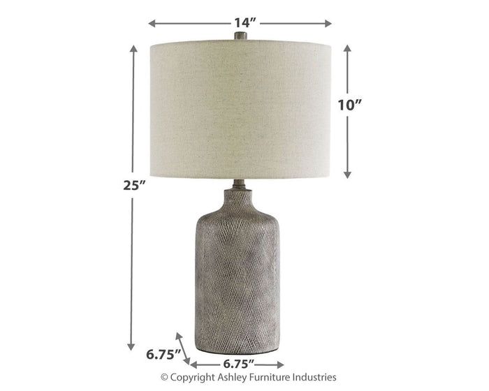 Linus - Ceramic Table Lamp  - Antique Black image 3