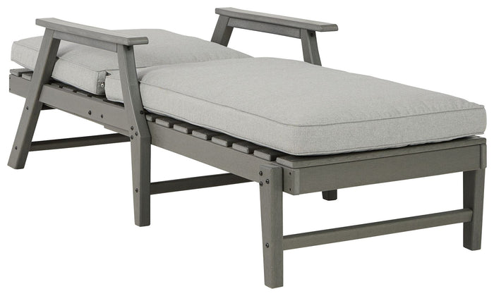 Visola - Chaise Lounge with Cushion - Gray image 3