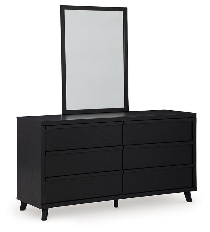 Danziar - Dresser And Mirror - Black image 2