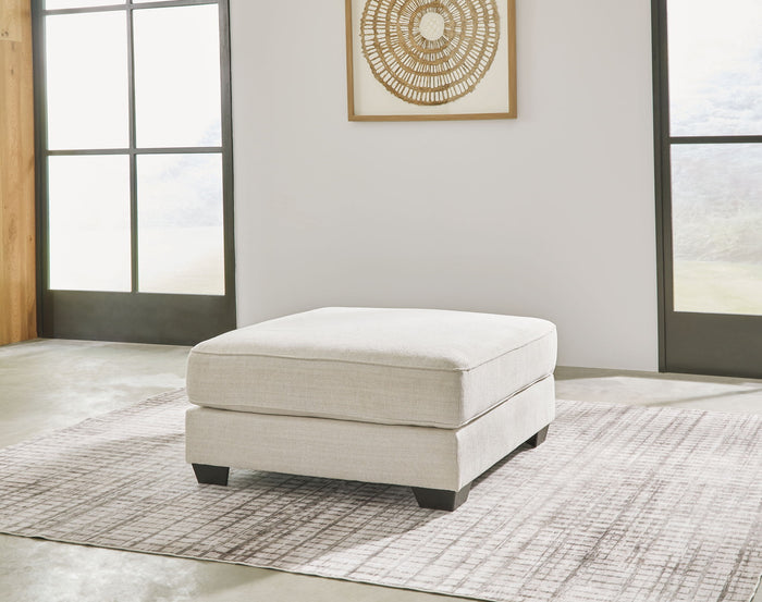 Lerenza - Oversized Accent Ottoman - Birch image 2