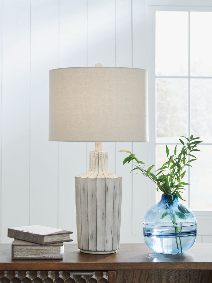 Imre - Poly Table Lamp - Distressed Brown image 3