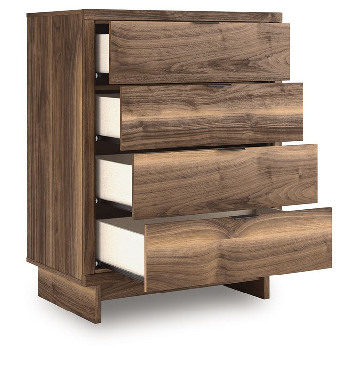 Chirason - Four Drawer Chest - Brown image 4