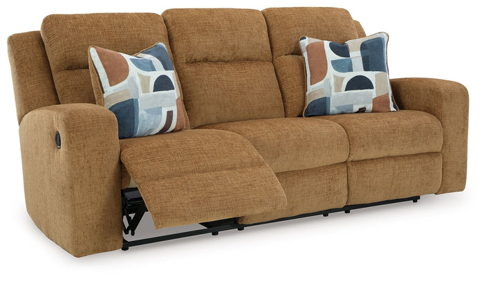 Kanlow - Reclining Sofa - Honey image 3
